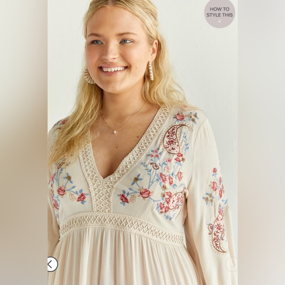 Plus Babydoll Dress 🤍 - Picture 7 of 8